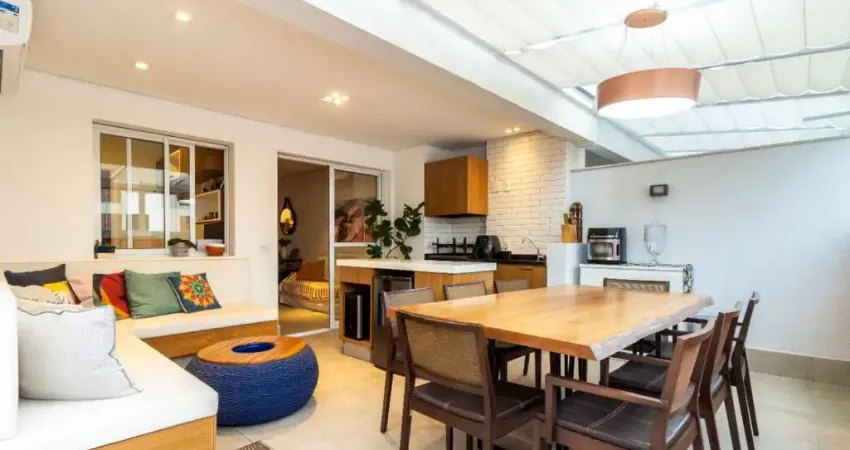 Versátil apartamento garden para venda em vila romana com 3 quartos, sendo 1 suíte, 137m²