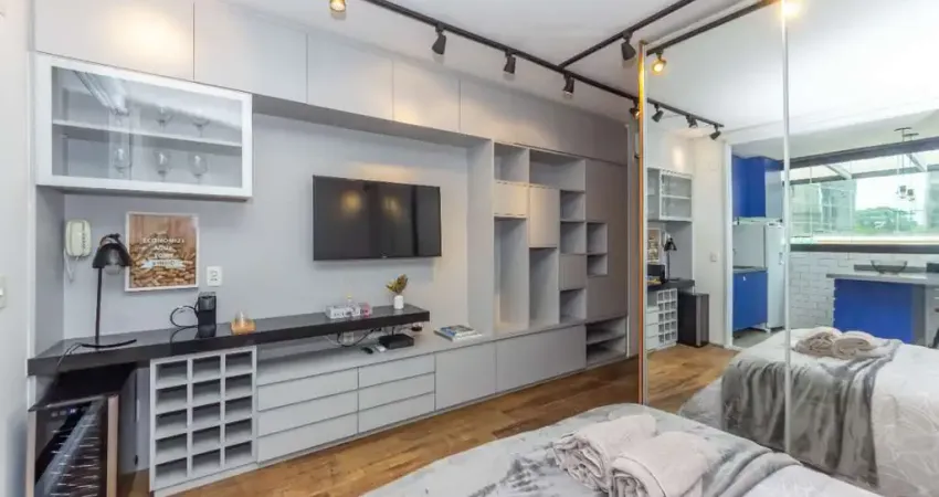 Elegante apartamento garden para venda em vila olímpia com 1 quarto, 43m²