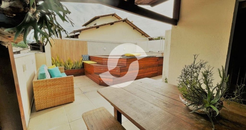 COBERTURA DE 2 QUARTOS SENDO 1 SUITE EM CONDOMINIO EXCELENTE COM LAZER TOTAL E SEGURANÇA 24 HORAS