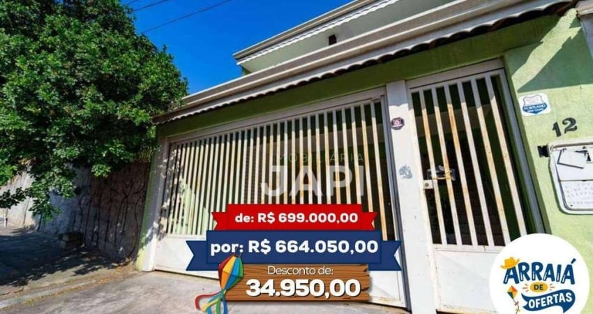 Casa com 3 dormitórios à venda, 267 m² por R$ 664.050,00 - Vila Galvão - Jundiaí/SP