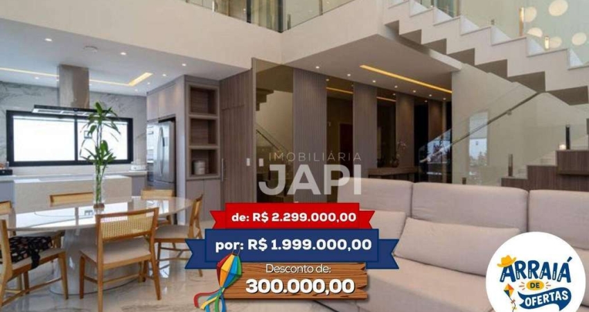 Casa com 4 dormitórios à venda, 265m² por R$ 1.999.000,00 - Medeiros - Jundiaí/SP