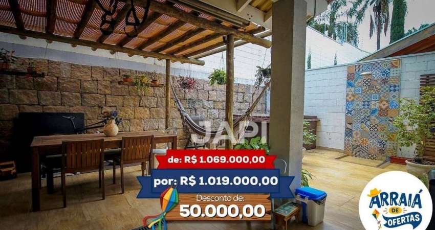 Casa com 3 dormitórios à venda, 207 m² por R$ 1.019.000,00 - Medeiros - Jundiaí/SP