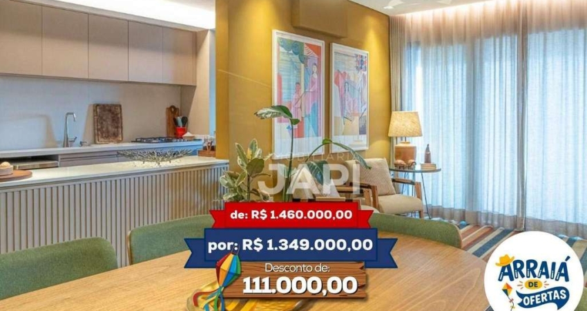 Apartamento com 3 dormitórios à venda, 95 m² por R$ 1.349.000,00 - Parque Residencial Eloy Chaves - Jundiaí/SP