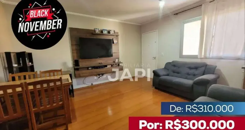 Apartamento com 2 quartos à venda, 64 m² por r$ 300.000 - condomínio morada do japi, parque residencial eloy chaves - jundiaí/sp