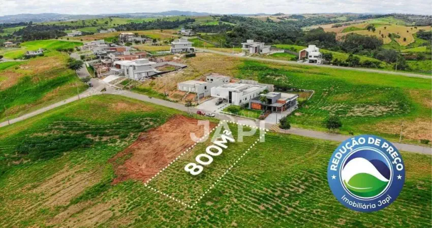 Terreno à venda - condomínio reserva santa mônica - itupeva - 800m² - r$550.000