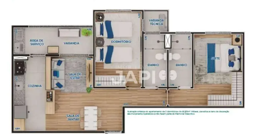 Apartamento com 2 dormitórios à venda, 66 m² por r$ 420.000,00 - jardim primavera - itupeva/sp