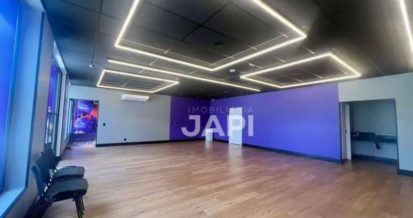 Salão para alugar, 80 m² por r$ 8.000/mês - av. antônio frederico ozanan - jundiaí/sp