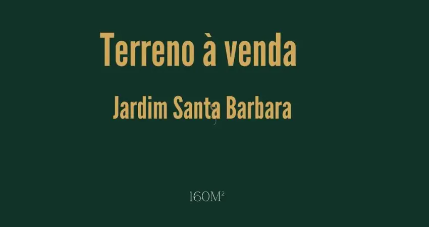 Terreno à venda no Jardim Santa Bárbara, Franca 