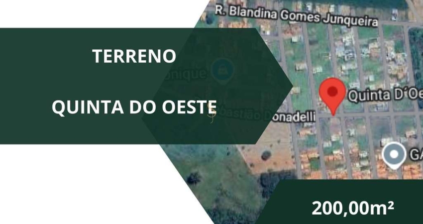 Terreno à venda no Loteamento Quinta do Oeste, Franca 