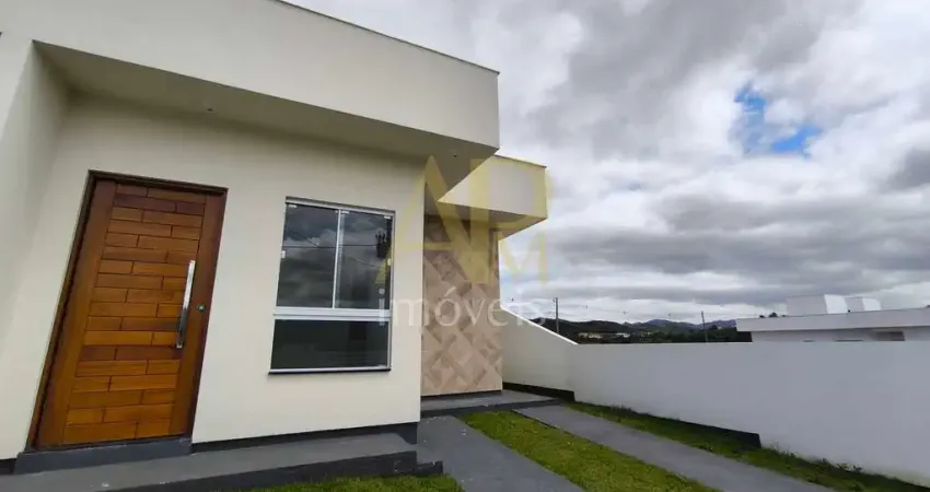 Casa geminada com 75m² c/ 2 suítes, em fase final na nova gov. celso ramos