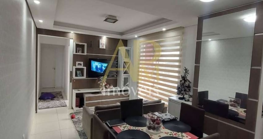 Apartamento semimobiliado em Serraria: 2 vagas cobertas e churrasqueira