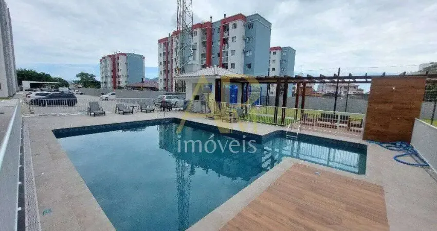 Apartamento à venda portas fechadas: 2 dorm (1 suíte) + vista mar/ biguaçu