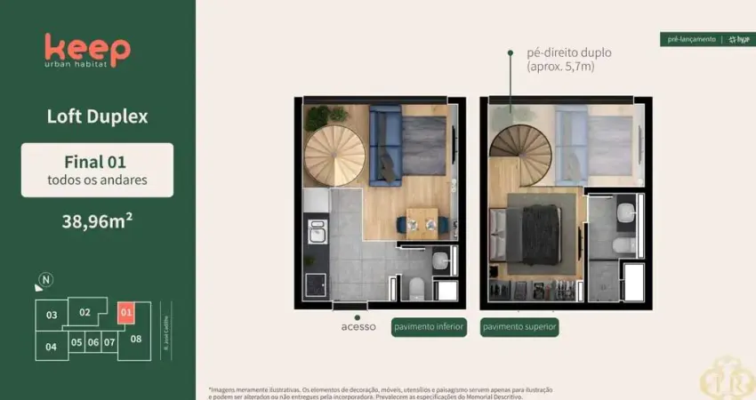 Keep Urban Habitat - Apartamento à venda no bairro Água Verde - Curitiba/PR