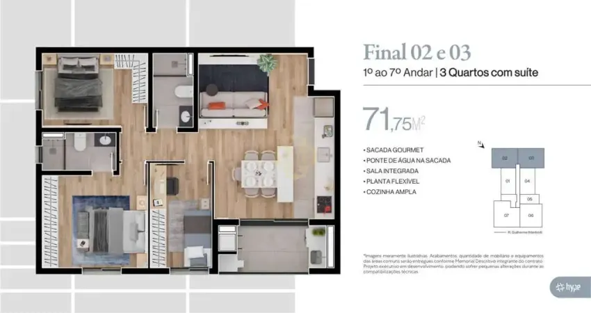 Blossom urban habitat - apartamento à venda no bairro bacacheri - curitiba/pr