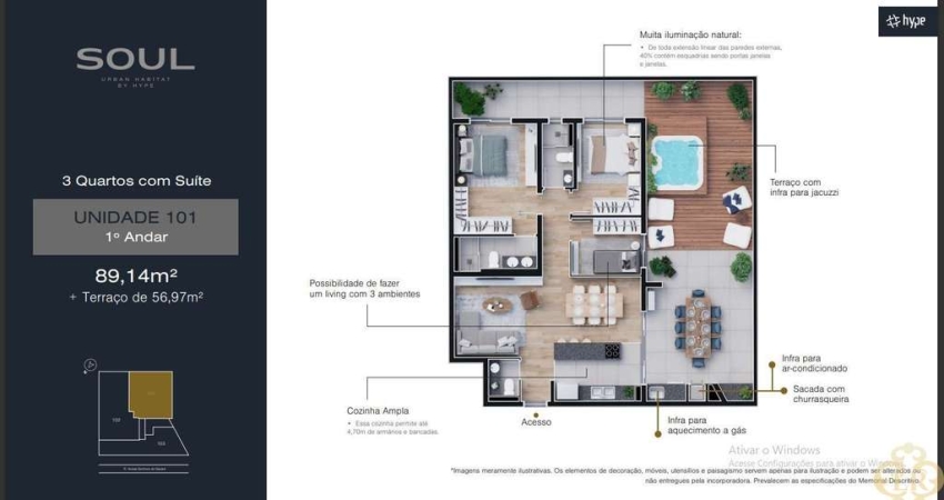 Soul Urban Habitat - Apartamento à venda no bairro Boa Vista - Curitiba/PR
