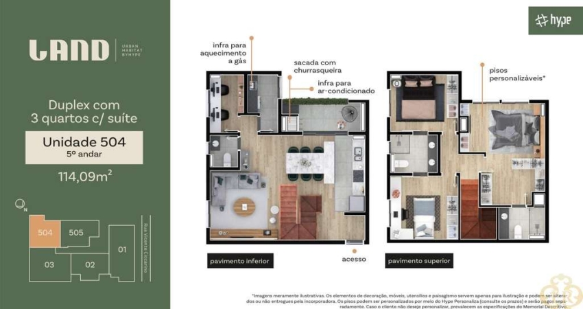 Land Urban Habitat - Apartamento à venda no bairro Boa Vista - Curitiba/PR