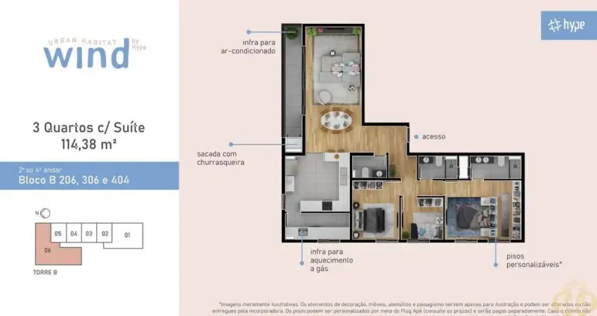 Wind Urban Habitat - Apartamento à venda no bairro Santa Felicidade - Curitiba/PR