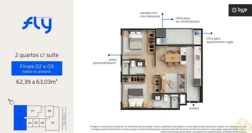 Fly Urban Habitat - Apartamento à venda no bairro Cabral - Curitiba/PR