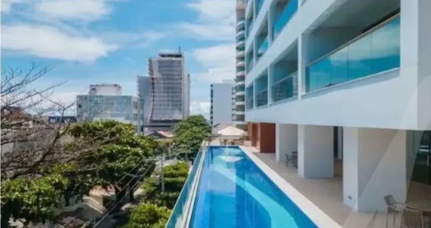 Apartamento quarto e sala na Barra para venda no edifício 535 vista mar com infraestrutura