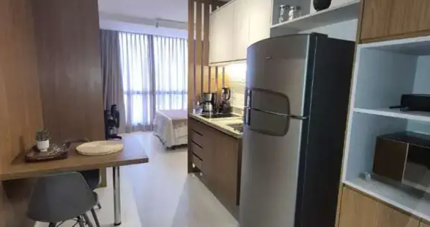 Apartamento quarto e sala mobiliado no condomínio unique live no caminho das árvores para locação