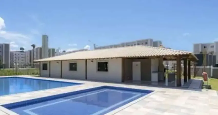 Apartamento com 2 quartos e 1 banheiro 1 vaga de garagem térreo com piscina no condomínio sum gardem em lauro de freitas