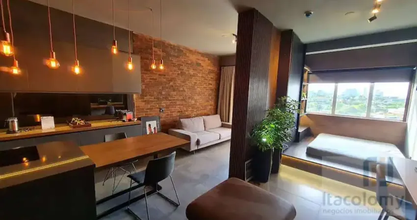 Studio com 1 dormitório para alugar, 49 m² por r$ 5.000,00/mês - tamboré - santana de parnaíba/sp