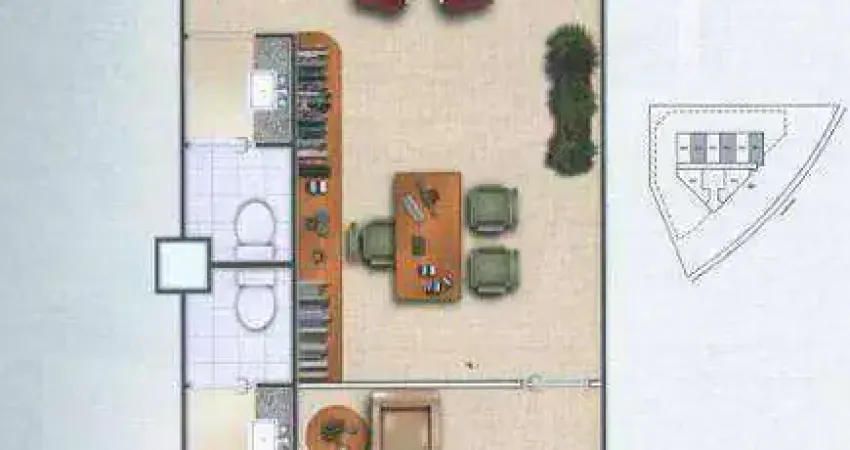 Sala comercial para alugar na Avenida Copacabana, Alphaville, Barueri