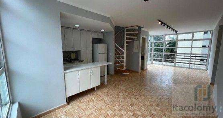 Apartamento Duplex com 1 dormitório, 86 m² - venda por R$ 880.000 ou aluguel por R$ 6.950/mês - Edifício Loft - Alphaville Industrial Barueri/SP