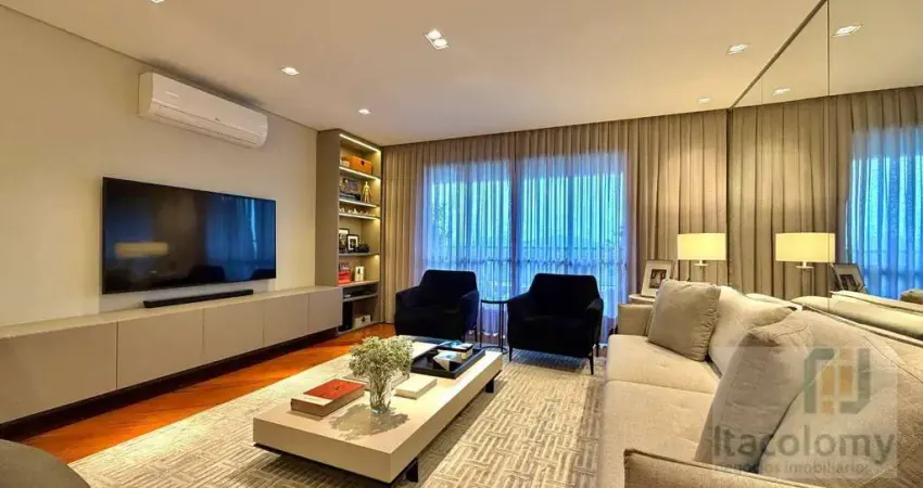 Apartamento mobiliado à venda no edifício de ville, alphaville