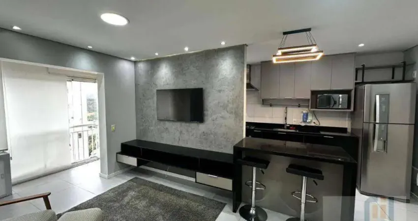 Apartamento com 1 dormitório para alugar, 50 m² por R$ 5.988/mês - Edifício Hit - Alphaville -Barueri/SP