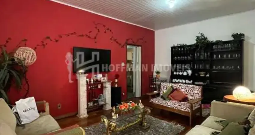 Terreno triangular com casa de 02 dormitórios,01 suíte, 04 vagas à venda no bairro santa paula - scs