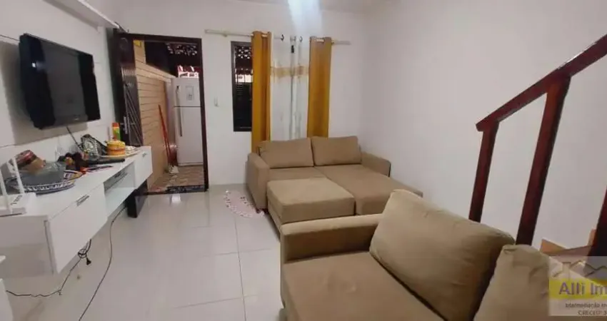 Sobrado para Venda em Praia Grande, Maracanã, 2 dormitórios, 2 suítes, 3 banheiros, 1 vaga