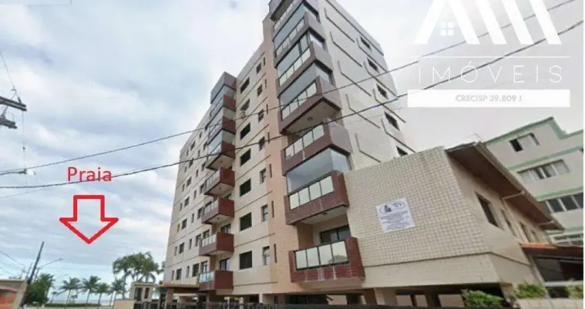 Apartamento com 2 dormitórios sendo 1 suíte a venda, Frente a praia em Praia Grande