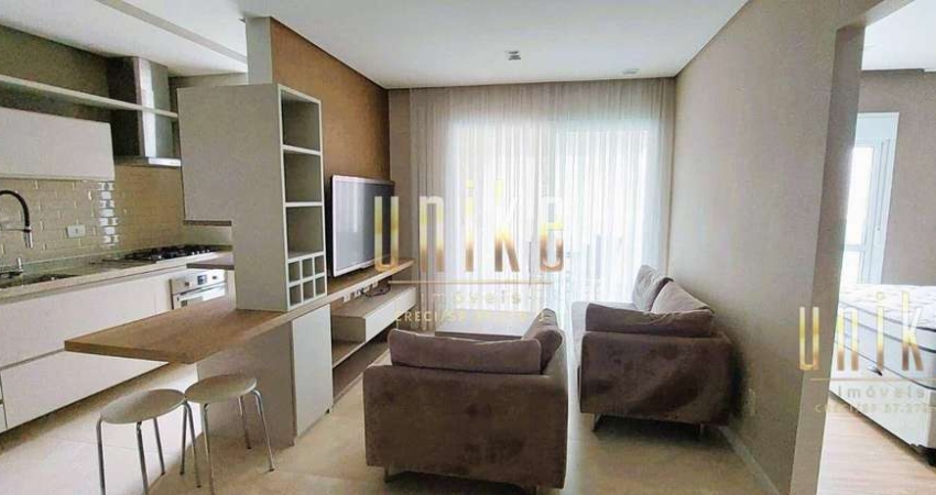 Apartamento com 1 dormitório, 57 m² - venda por R$ 760.000,00 ou aluguel por R$ 4.780,00/mês - Vila Ema - São José dos Campos/SP