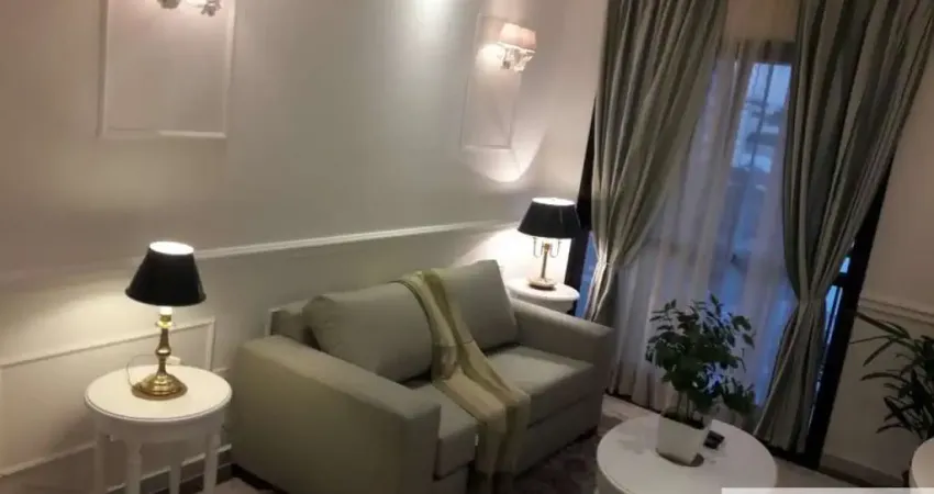 alugo Apto com 1 dormitório mobiliado, terraço, 35 mts