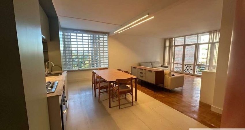 Alugo Apartamento Itaim Bibi com 118 mts, 2 dormitórios, semi mobiliado, com varanda