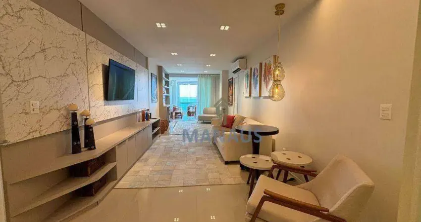 Apartamento frente para Rio Negro com 3 suites e 3 vagas, 152 m² - venda por R$ 2.500.000 ou aluguel por R$ 11.360/mês - Ponta Negra - Manaus/AM