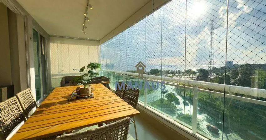 Apartamento com 3 dormitórios à venda, 149 m² por r$ 2.500.000,00 - ponta negra - manaus/am