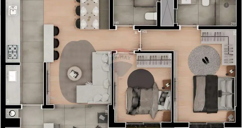 Apartamento com 2 quartos à venda no Cabral, Curitiba