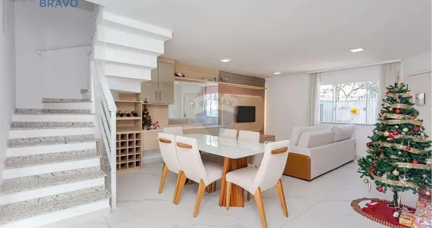 Casa moderna e mobiliada com 175m2 no bairro uberaba, curitiba, próximo a associação da caixa