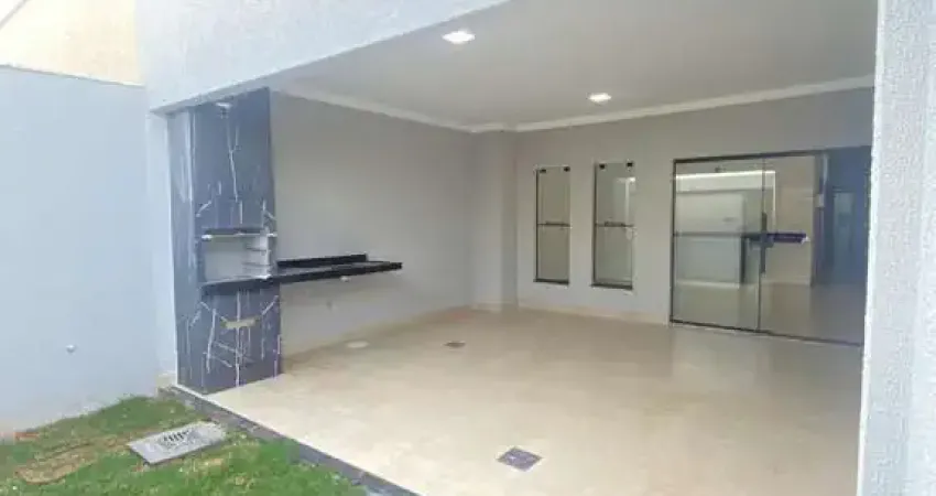 Casa 3 quartos com suíte e área gourmet no Setor Hebrom – 125m²