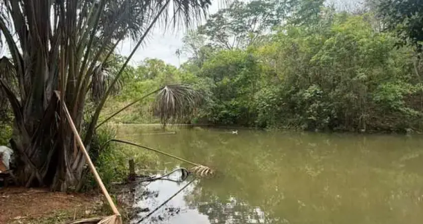 Chácara com duas casas, pomar e criatório de peixes em área ampla