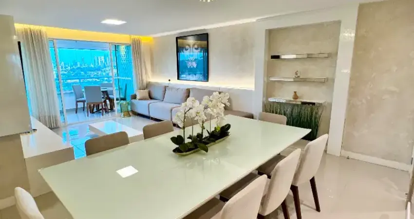 Apto alto padrão à venda em capim macio – 142m², andar alto | royal palms