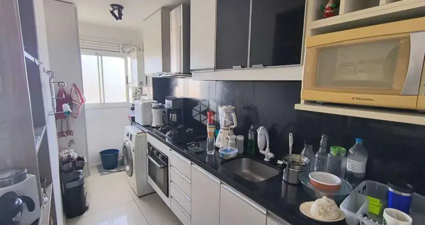 Apartamento com  2 dormitórios sendo 1 suíte , sala de estar com sacada mobiliado, 1 vaga no jardim carvalho