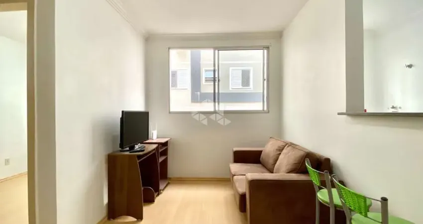 Apartamento semi mobiliado a venda 2 dormitórios, 1 suíte, 1 banheiro, sala, cozinha, área de serviço, box fixo