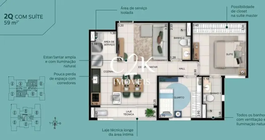 Final 2 - WISH TRINTA E SETE 2 Quartos, suíte, lazer completo – Entrega em 2026