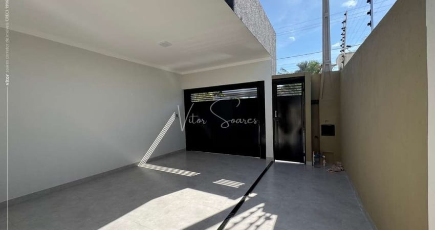 Casa á venda em Birigui no Residencial Vitória, Casa nova com; Dois quartos, Sala com pé direito alto, banheiro social e garagem coberta