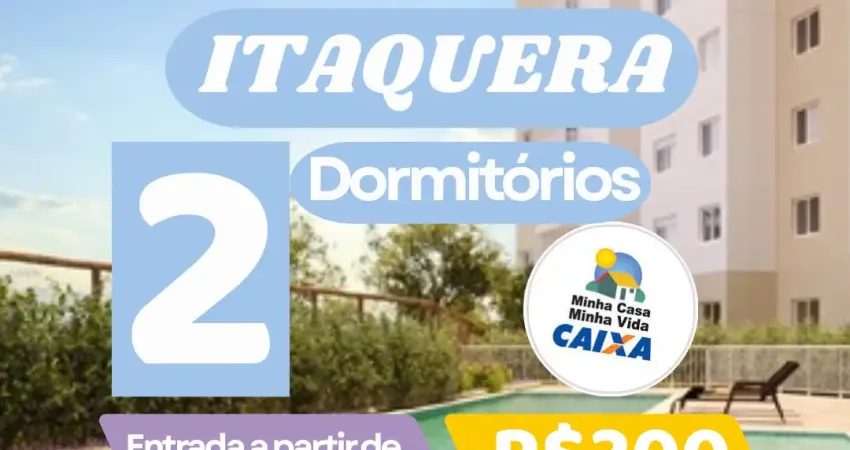 Itaquera. apartaentos de 2 dormitórios,  lazer completo com piscina.