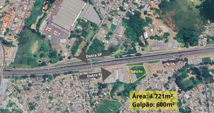 Galpão 600m² na Dutra em Área de 4.721m²
