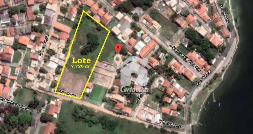 Terreno à venda, 7720 m² por R$ 900.000,00 - Praia do Sudoeste - São Pedro da Aldeia/RJ